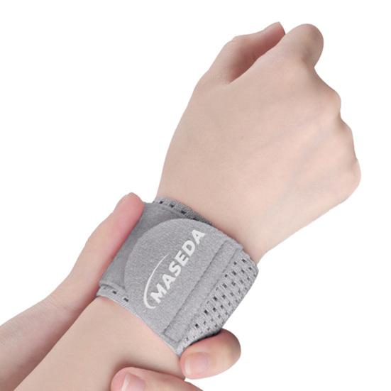 

1 шт., повязка на запястье с застежкой, регулируемый поглощающий пот ремень для поддержки запястья для тяжелой атлетики, пауэрлифтинга серый
