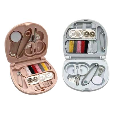 Basic Needle and Thread Set with Storage for Case Mini Sewing Kit Portable Sewing Supplies for Adult Home Travel Emergen