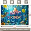 Party Backdrop Under The Sea Ocean Under Balloons Fish Octopus Photo Booth Background Birthday Party Decor