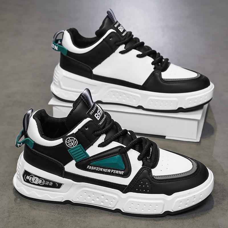 High Top Men's Shoes New Summer Thick-soled Casual Board Shoes Trendy Versatile Non Slip Men's Basketball Sports Trendy Shoes