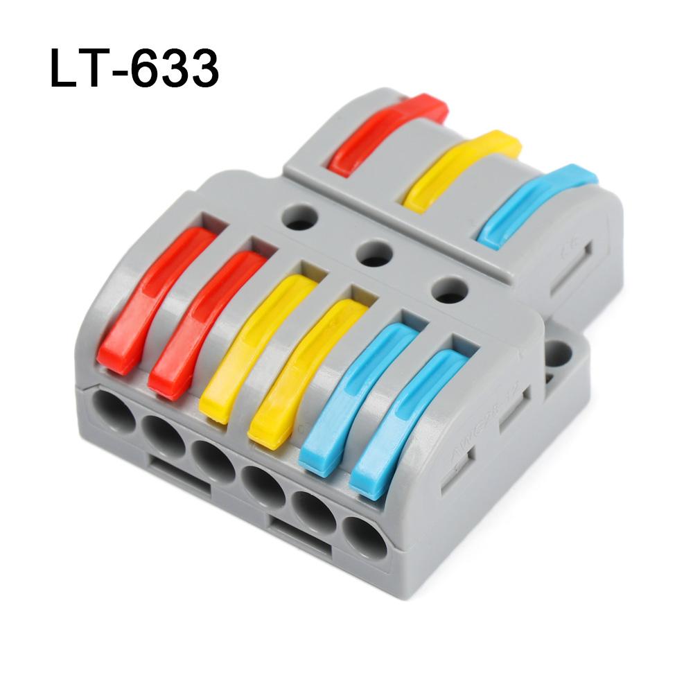 Leichter elektrischer Splitter Push-in-Leiter Schnellverbinder Kabelverbinder Klemmenblock