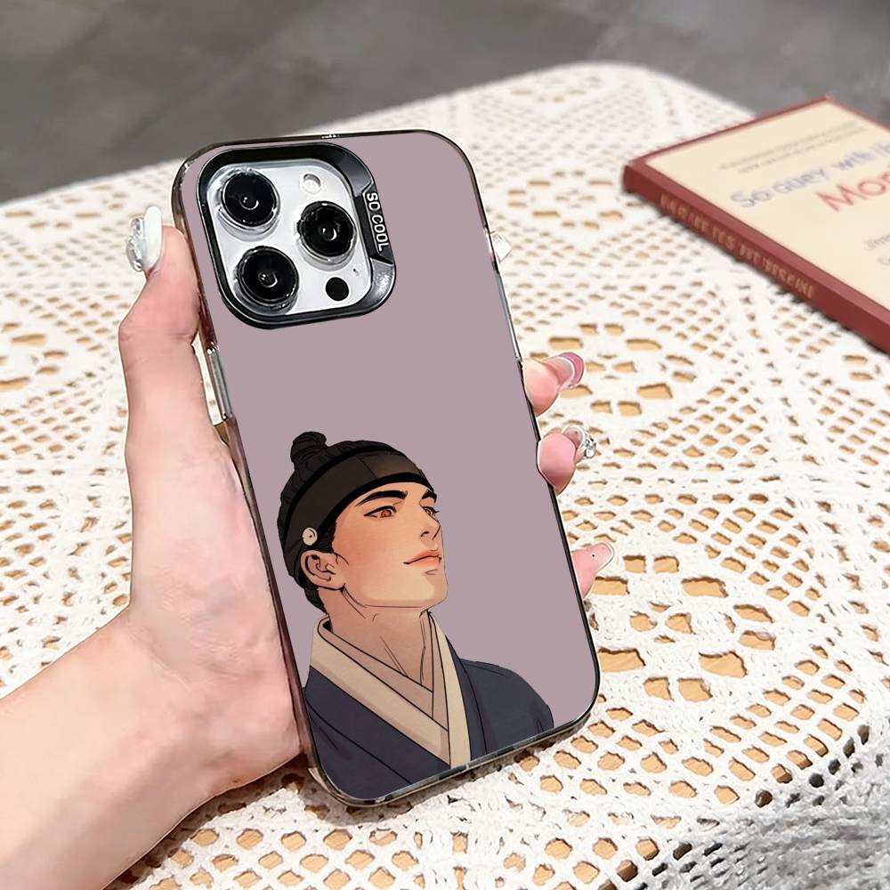 Painter The-w-Nights-Anime Phone Case For iPhone 17,16,15,14,13,12,11 Plus,Pro Max,XS,Colored silver phone case