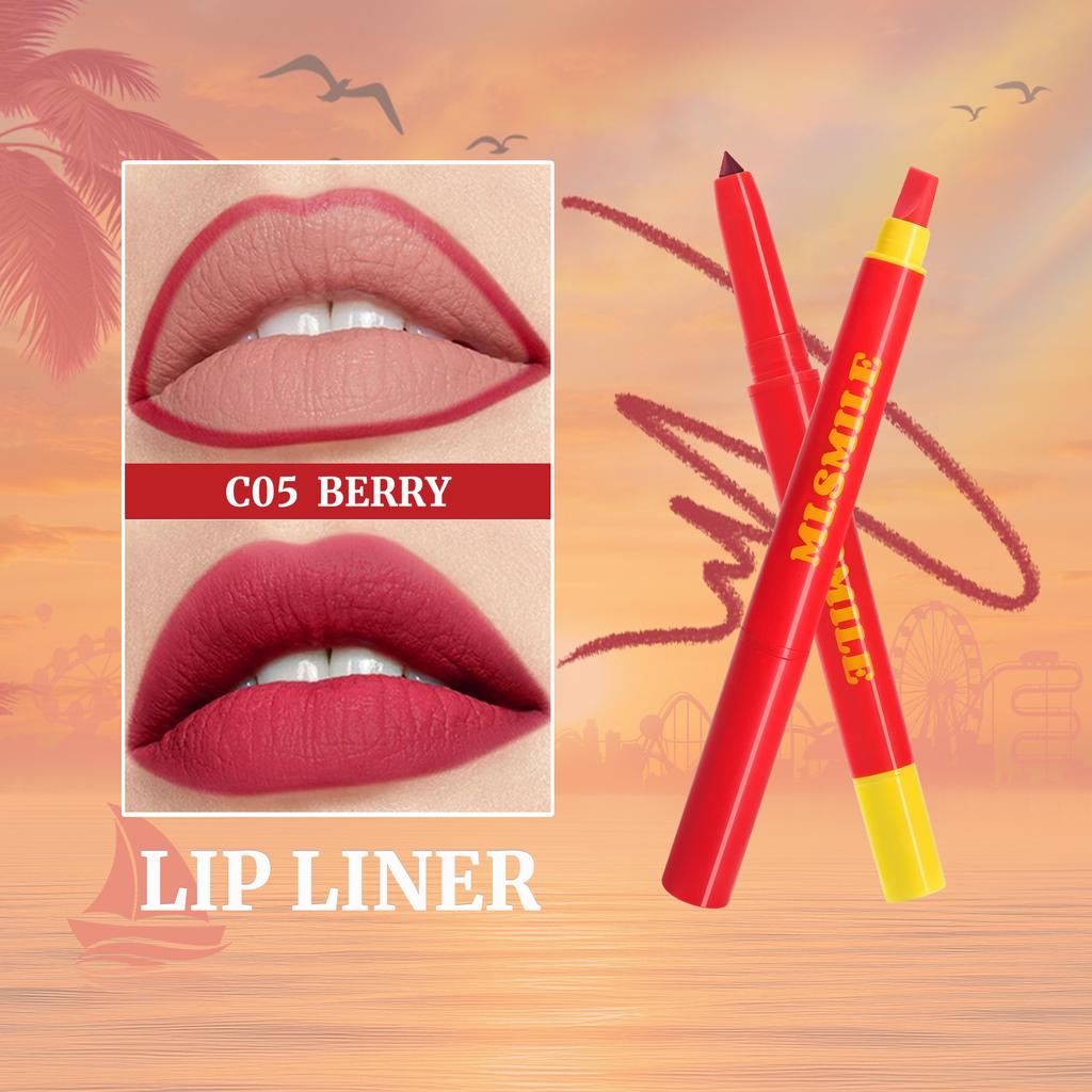Matita Labbra Setosa Doppia Punta in Silicone Vellutata Impermeabile Antiaderente Gancio Tazza Penna Rossetto Rossetto Trucco Labbra Rossetto Nudo Sexy