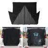 BLUESEATEC Back Door Curtain with Magnetic Insect Light for Car Outdoor and Rear Gate Screen Strong Easy 140cm Wide X 130mm Includes Storage Bag