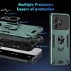For ZTE Blade A36 Case PC+TPU Drop Defend Phone Cover with Ring Kickstand