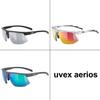 Sports Sunglasses UV400 for Aerios Black Matte [Uvex] Anti-fog Cycling/Running/Outdoor -