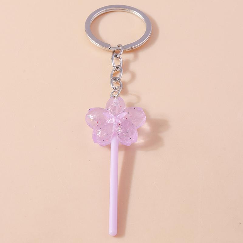 Lovely Resin Candy Lollipop Keychain Mini 3D Simulation Food Key Rings for Men Women Handbag Pendants DIY Kids Jewelry Gifts