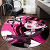 Custom Name Monster High Printed Round Rug Carpet Chair Rug Area Rug Entryway Doormats,for Office Chair Living Room Bedroom Kitchen Room.