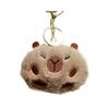 Adorable Mini Capybara Stuffed Animal Keychain Plush Toy Cute Backpack Charm