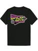 Retro 80'S Graphic T-shirt - Black Casual Polyester Tee with Colorful "Back To the 80's" Design
