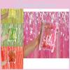 Colorful 1x3m Candy Rain Curtain For Birthday Photo Background In Multiple Bright Colors