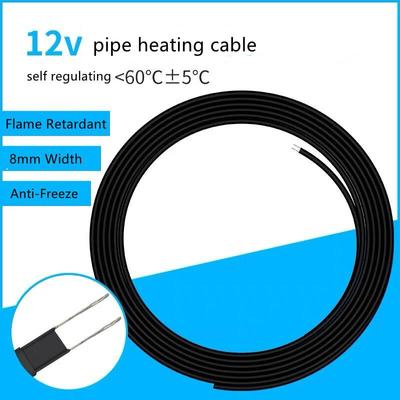 Καλώδιο θερμότητας DC 12V~14V Θερμαντήρας σωλήνων νερού για αντιψυκτικό αυτορυθμιζόμενο καλώδιο σωλήνων RV 25w/m