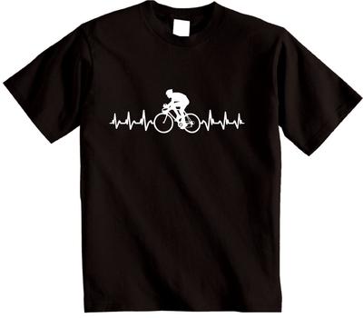 Laufrad T-Shirt Es ist in meinem Herzschlag Fahrrad T-Shirt Herz Laufrad Fahrrad