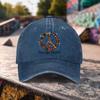 Peace Love Freedom Hippie Baseball Cap Washed Cotton Vintage Style Outdoor Adjustable Sports Hat