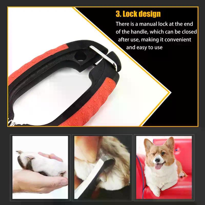 Stainless Steel Pet Nail Clippers - Professional Dog Cat Rabbit Grooming Scissors, Safe Animal Nail Cutter Tool for Pet Care
