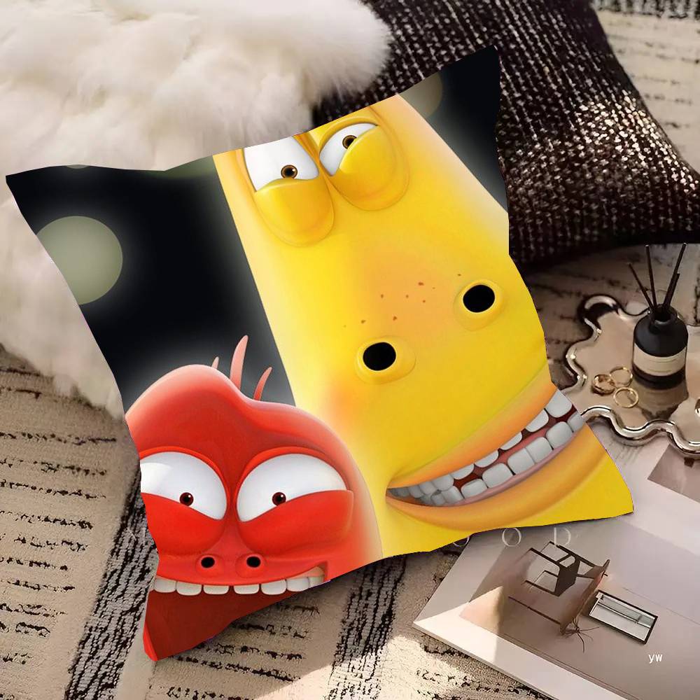 Cute LLarva Animated Game Pillow Case Fashion Square Pillowcase Bedroom Sofa Room Ins Decoration Leisure