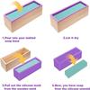 with Wooden Box and Lid Silicone Soap Mold Rectangle Toast Mold Homemade Loaf Mould  Cake