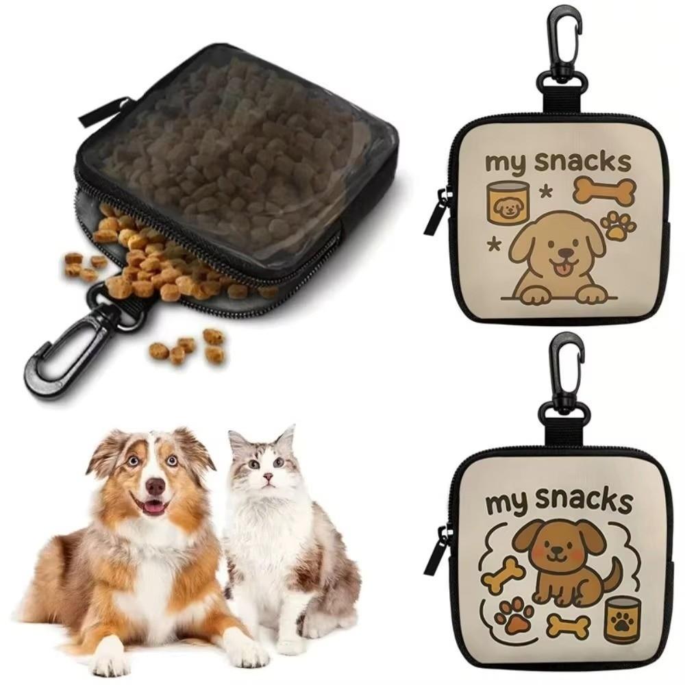 Transparent Window Dog Training Bag Portable Pet Snack Bag Dog Treat Pouch Puppy Training