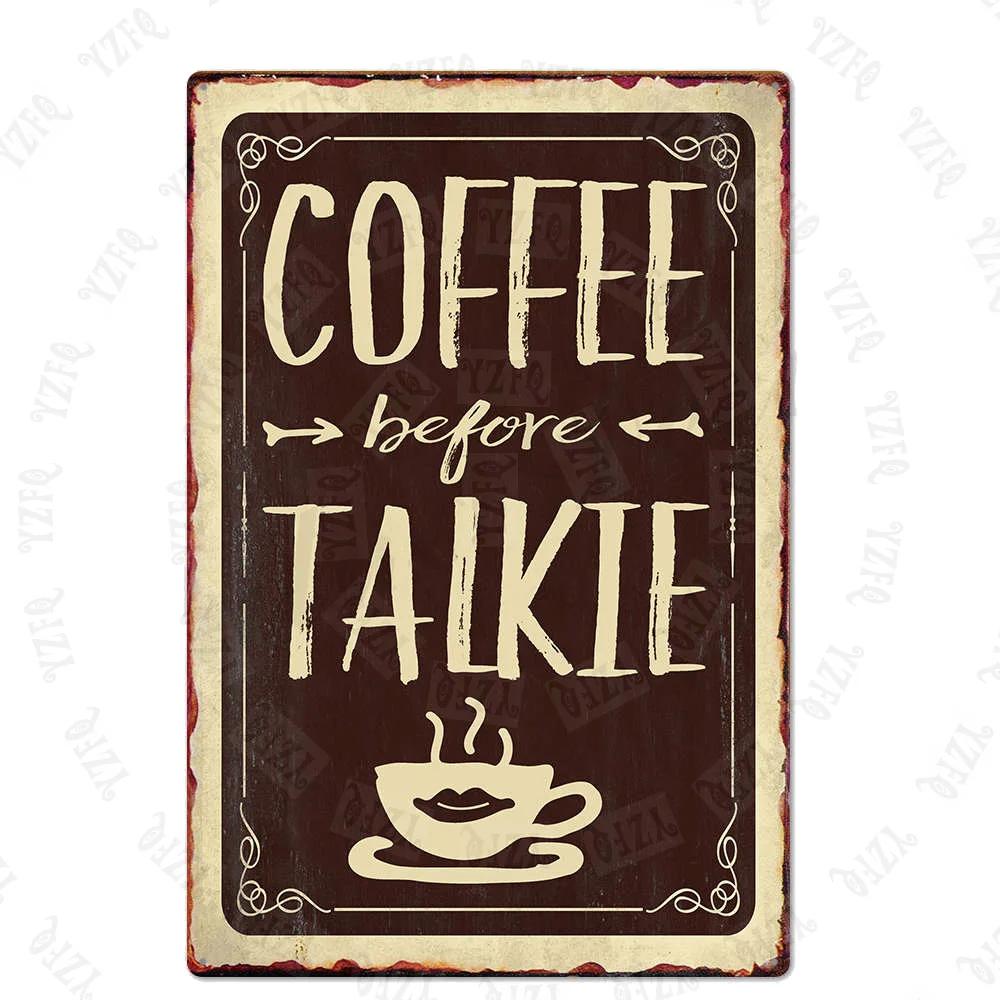 Chalkboard Art Coffee Menu Metal Sign Burger Bar Decorative Signs Wall kitchen Cafe Shop Home Art Craft Decor 30X20CM XP(947)A