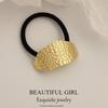 Minimalist Metal Hair Ring - New Korean Style High-End Ponytail Tie Rubber Band.