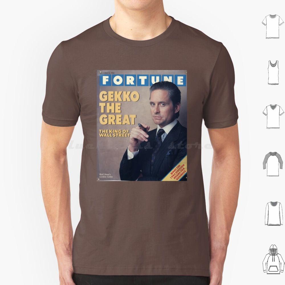 Gordon Gekko Fortune Magazine T Shirt Big Size 100 Cotton Gordon Gekko Gekko Fortune Wall Street Michael Douglas Finance