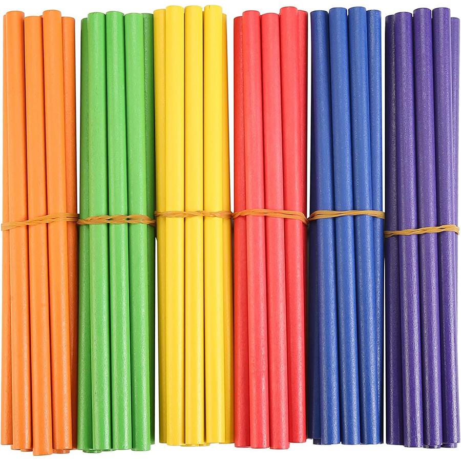 100pcs Counting Sticks Wooden/Plastic Available Student Math Learning Teaching Aids School Mathematical Calculation Accessories