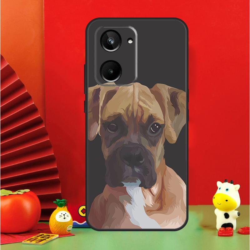 Cute Boxer Dog Puppy For Realme 10 11 12 13 14 Pro Plus 15 GT7 Pro GT6 C65 C67 C63 C61 C55 C51 C53 C35 C75 Case