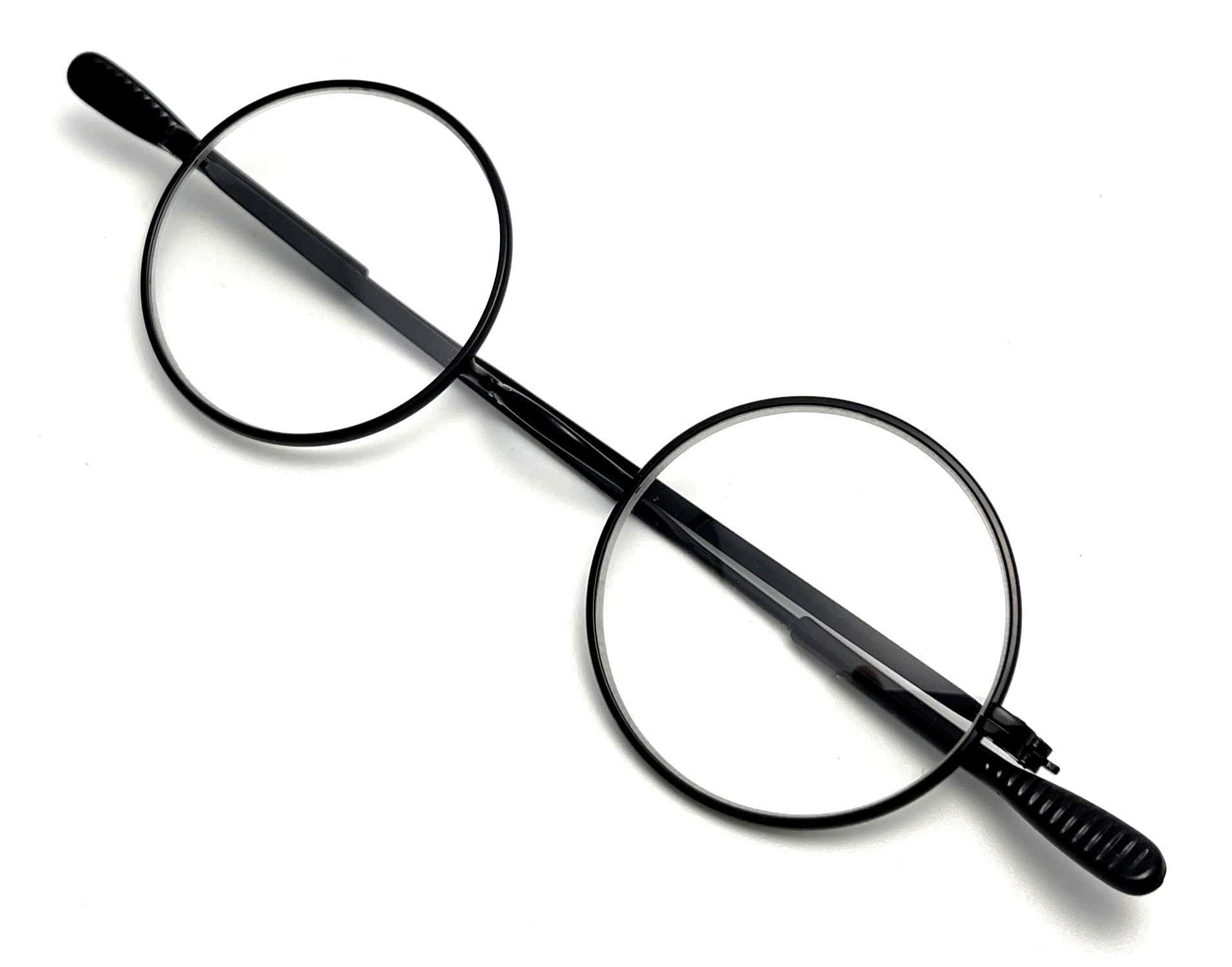 

Cyphus Round UV Trendy Fashion [CYPHUS] Glasses, Small, Protection, (Black/Clear)