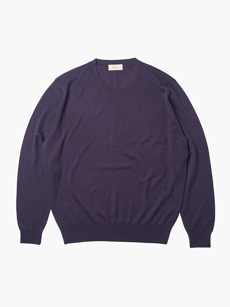 Berno 24Fw Round-Neck Knit Violet M
