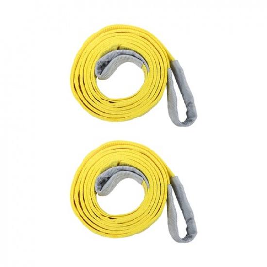 2 Pack 10' X 2" Polyester Lifting Straps 15,000 Pound Capacity Lift Sling Straps