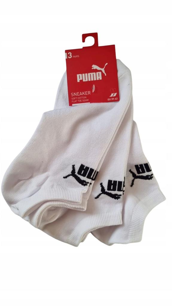 Y8612 PUMA 3-pack ankle socks white Puma soft cotton socks 39-42