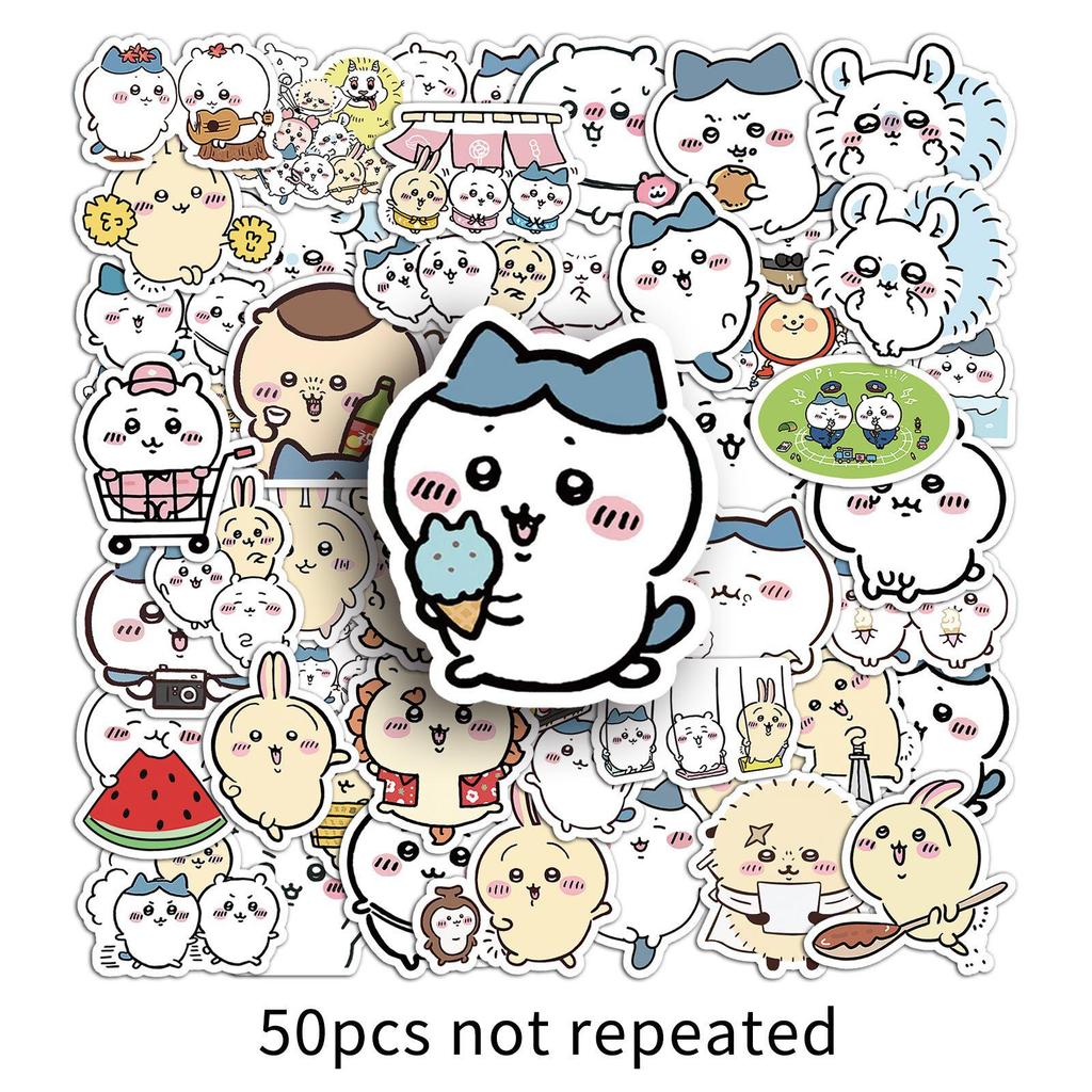 50 Chiikawa Anime Stickers: Waterproof, Cute Japanese Designs for Planners & Decoration