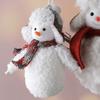 2pcs Red White Plush Snowman Doll Soft Christmas Tree Decorations  New Year Ornaments