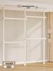 Floor-Standing Clothes Rack: Bedroom Hanger, Retractable Drying Rod, Coat & Hat Rack.