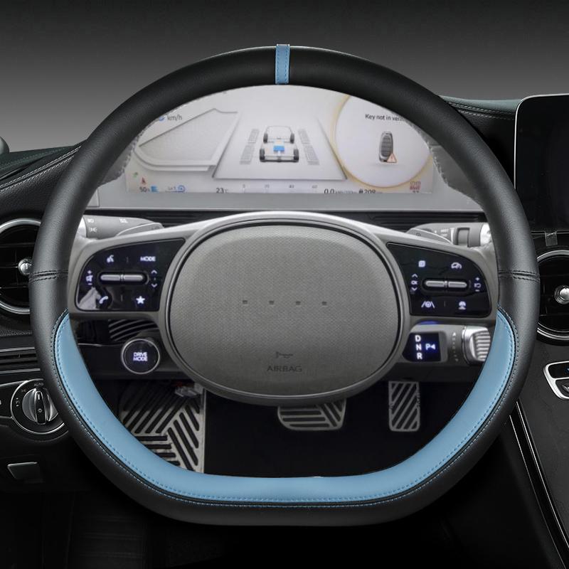 Für Hyundai ioniq 5 2016 2017 2018 2022 Auto Lenkradbezug D-Form PU-Leder Autozubehör