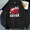 Six Seven 67 Graphic Christmas Hoodie New Year Sweatshirt Holiday Party Outfit Pullover Tracksuits Unisex Hooded Sweatshirt