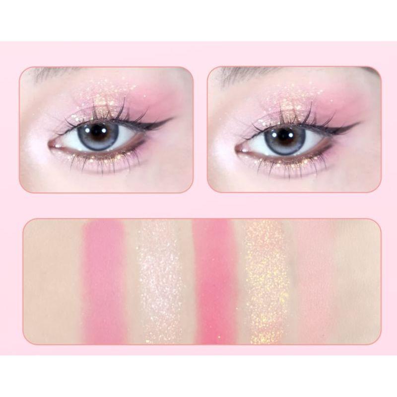GELLA'S - Fresh Oxygen Light Tone 5-Color Eyeshadow Palette - 3 Types