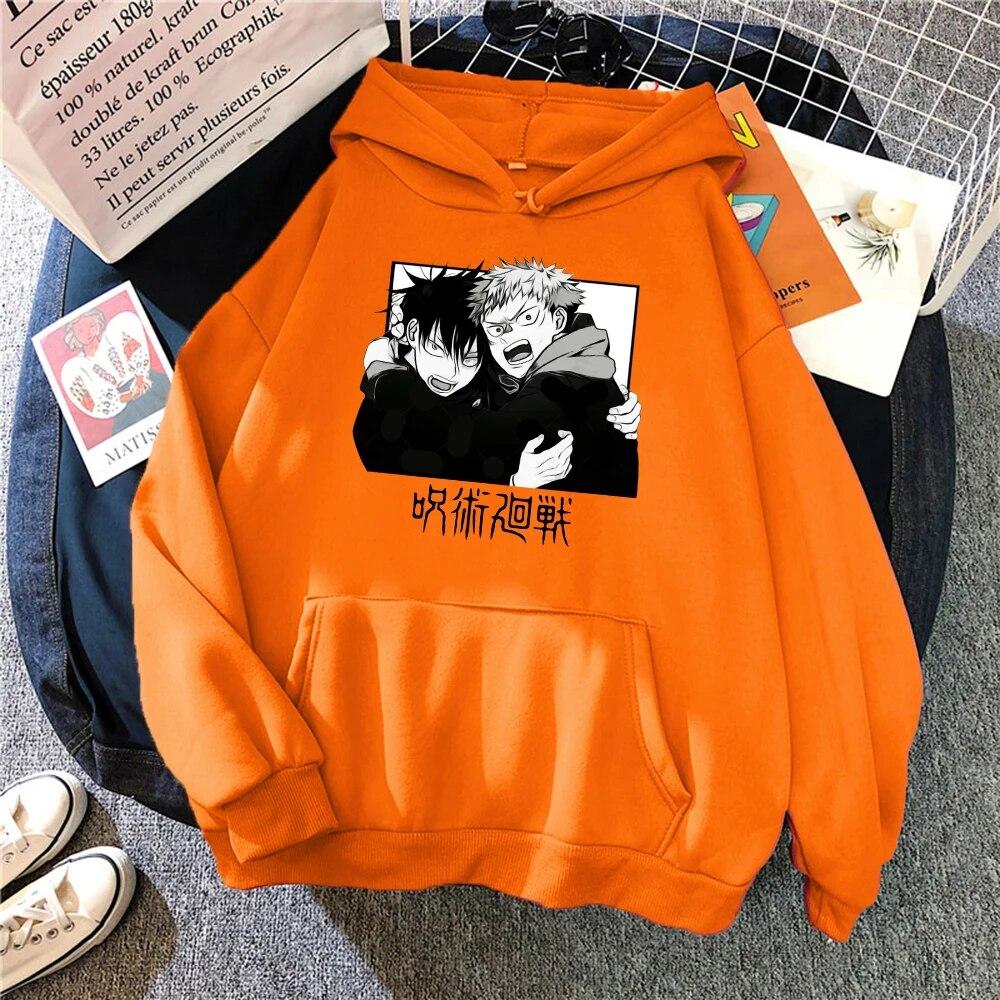 

jujutsu kaisen Comics Gojou Satoru Print Hoodies Japan Harajuku style Clothing Winter Casual Hoody Fashion Cartoons Streetwear L