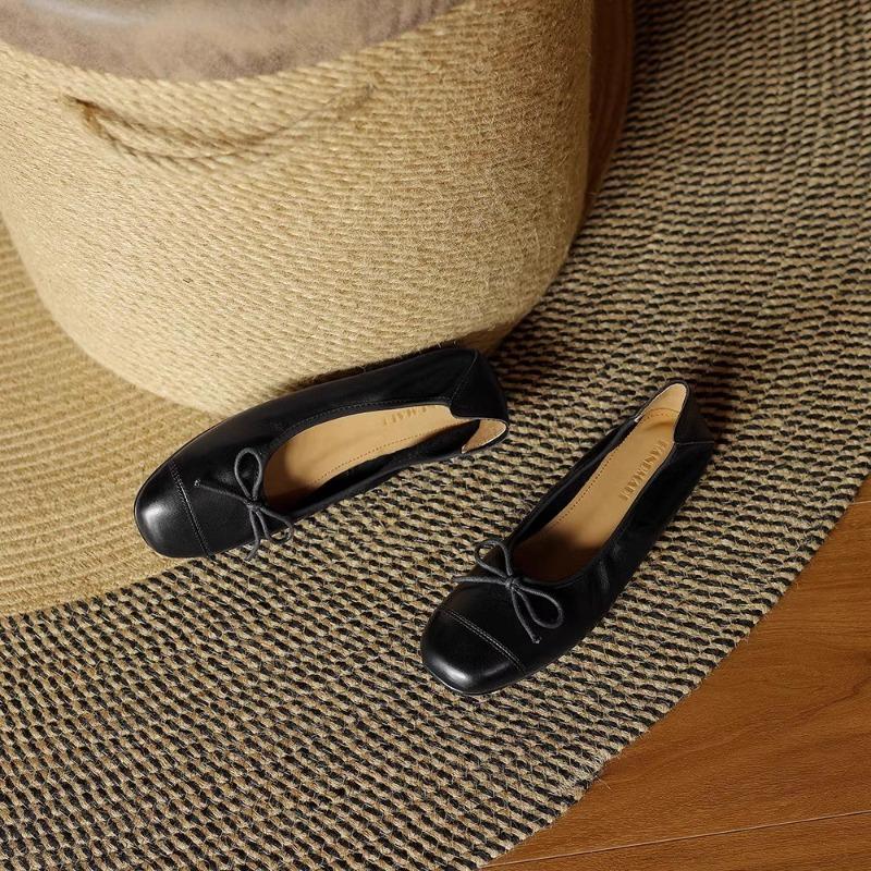 Fashion New Style Flats Shoes Women Ballerinas Round Toe Bowtie Slip On Ballet Flats Lazy Loafers Moccasins Ladies Casual Flats Shoes