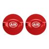 2Pcs Bike Front Fork Cover Red Electroplated Aluminum Alloy Shock Absorption Air Gas Shoulder Cover for Protection