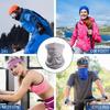 Turbante Multifunzione Sciarpa da Equitazione Bandana da Ciclismo Uomo Donna Copricollo Protezione Solare Seta Ghiaccio Outdoor Pesca Escursionismo Copricapo Maschera