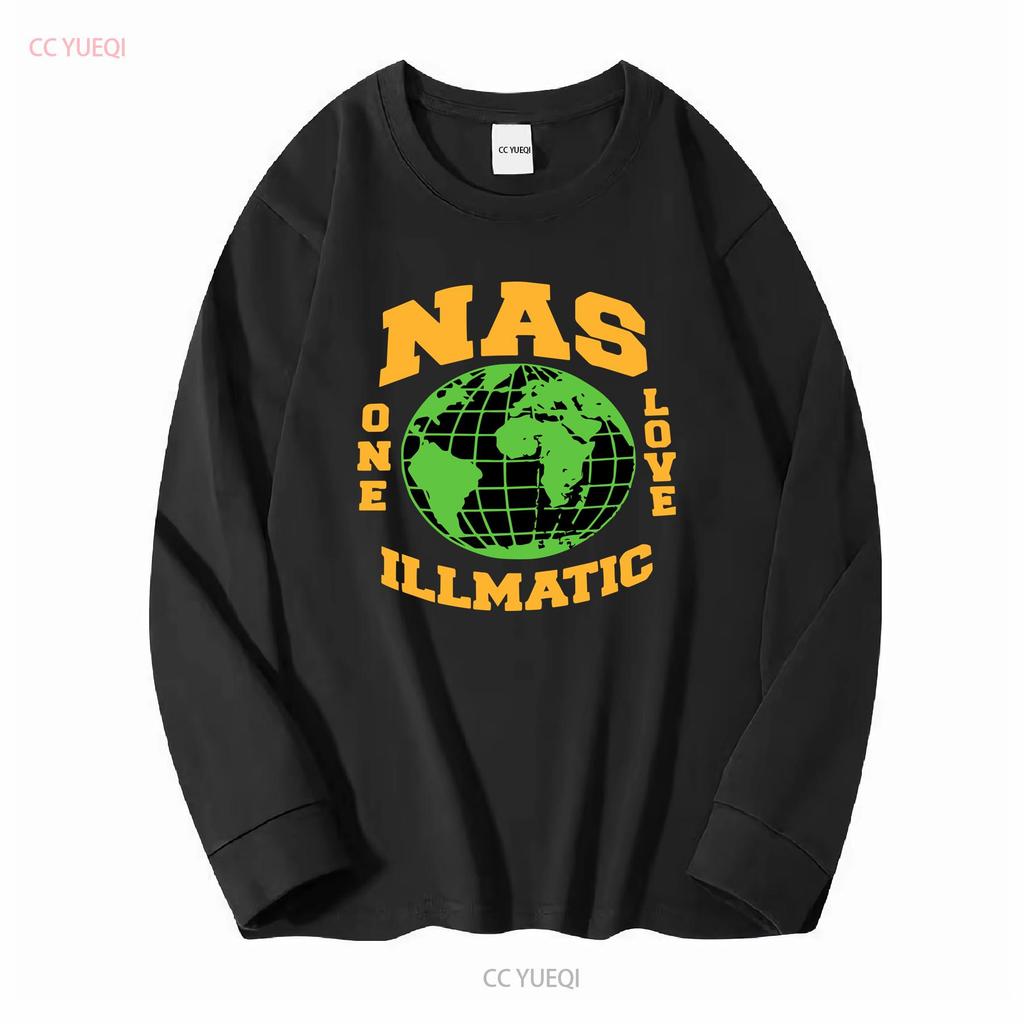 Limited Nas Illmatic Retro Hip Hop Streetwear Heavy Cotton T Shirt long or short sleeves vintage Washed Breathable Versatile