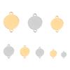 10Pcs Stainless Steel Blank Pendant Multi Size Round Disc Pendant For DIY Logo Hanging Tag Necklaces Jewelry Making Supplies