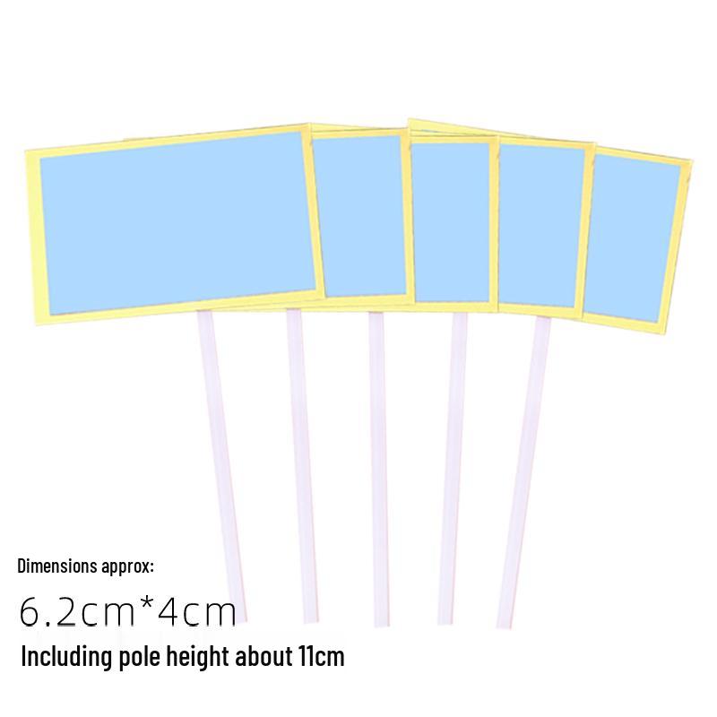 50-Piece Blank Insert Cards for Cake Decorations and Celebrations