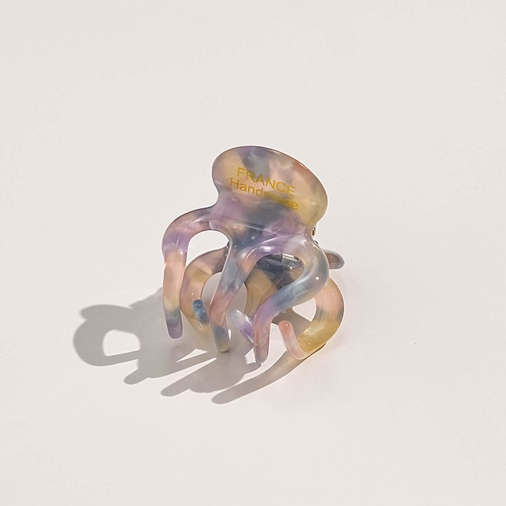 Acetate Pumpkin Grab Clip Small Retro Mini Hair Claw High Ponytail Fixed Artifact Hairpin Headwear