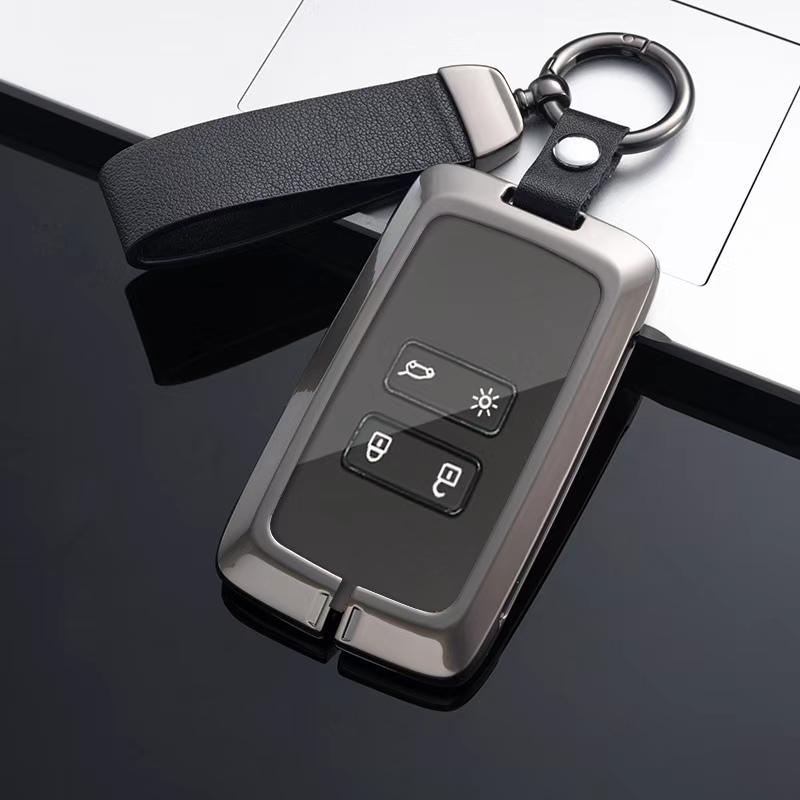 Car Key Case Cover For Renault Koleos Kadjar Captur Megane Talisman Espace Clio Zoe Scenic 4 Arkana Dacia Sandero Auto Key Bag