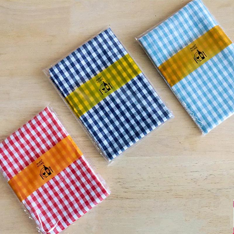 1Pc 30x40cm Classical Plaid Cotton Dinner Table Cloth Napkins Kitchen Placemat Home Party Decoration