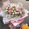 100pcs Acrylic Chocolate Lollipop Cases Transparent Flower-Shaped Holders DIY Bouquets Birthday Gifts Valentine’s Wedding Decor