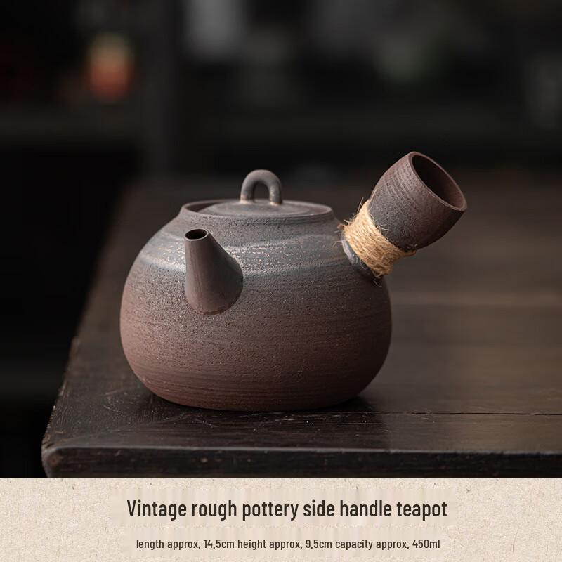 Coarse Pottery Tea Set with Charcoal Stove