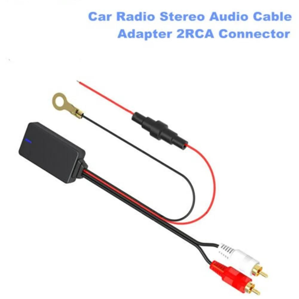Car Wireless Bluetooth-Receiver Modules Bluetooth- 5.0 Music Radio Stereo Audio Cable Adapters 2RCA Connectors Music AUX Adapter